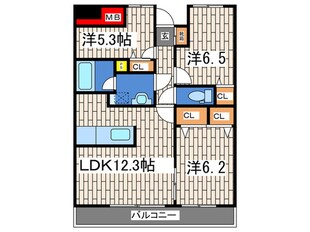 グランドエンブレム横浜の物件間取画像